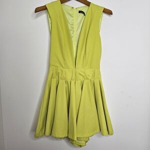 Cq by Cq Romper Neon Green Yellow Shorts